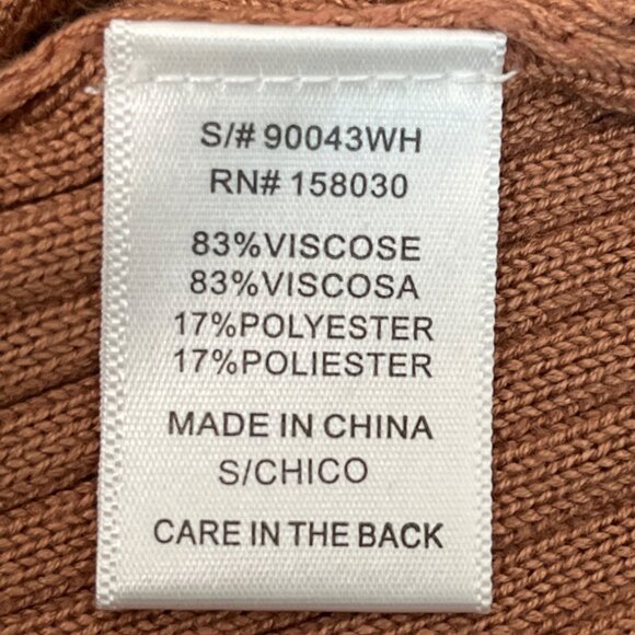 Love Tree Women's Salmon Ribbed Knit Bodycon Mini Dress With Dolman Sleeves Sz S - Picture 7 of 8